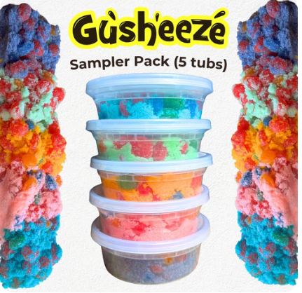 Candeeze Gusheeze Sampler Pack (5 Tubs)